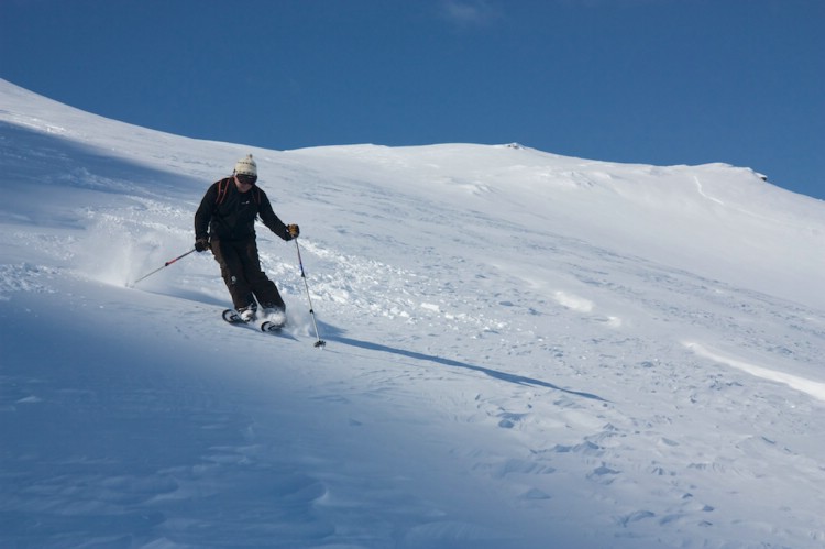 Heliski Riksgränsen 18 april 2009. Foto Carl Lundberg