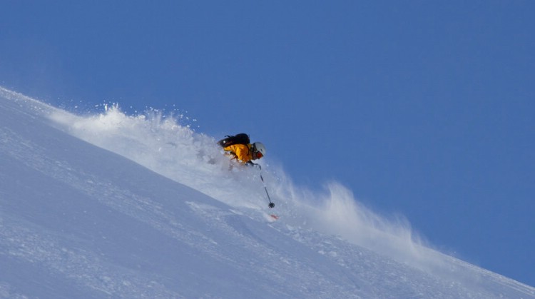 Freeride Skifahren, Richard Angantyr. 23 April 2010. Photo: Andreas Bengtsson